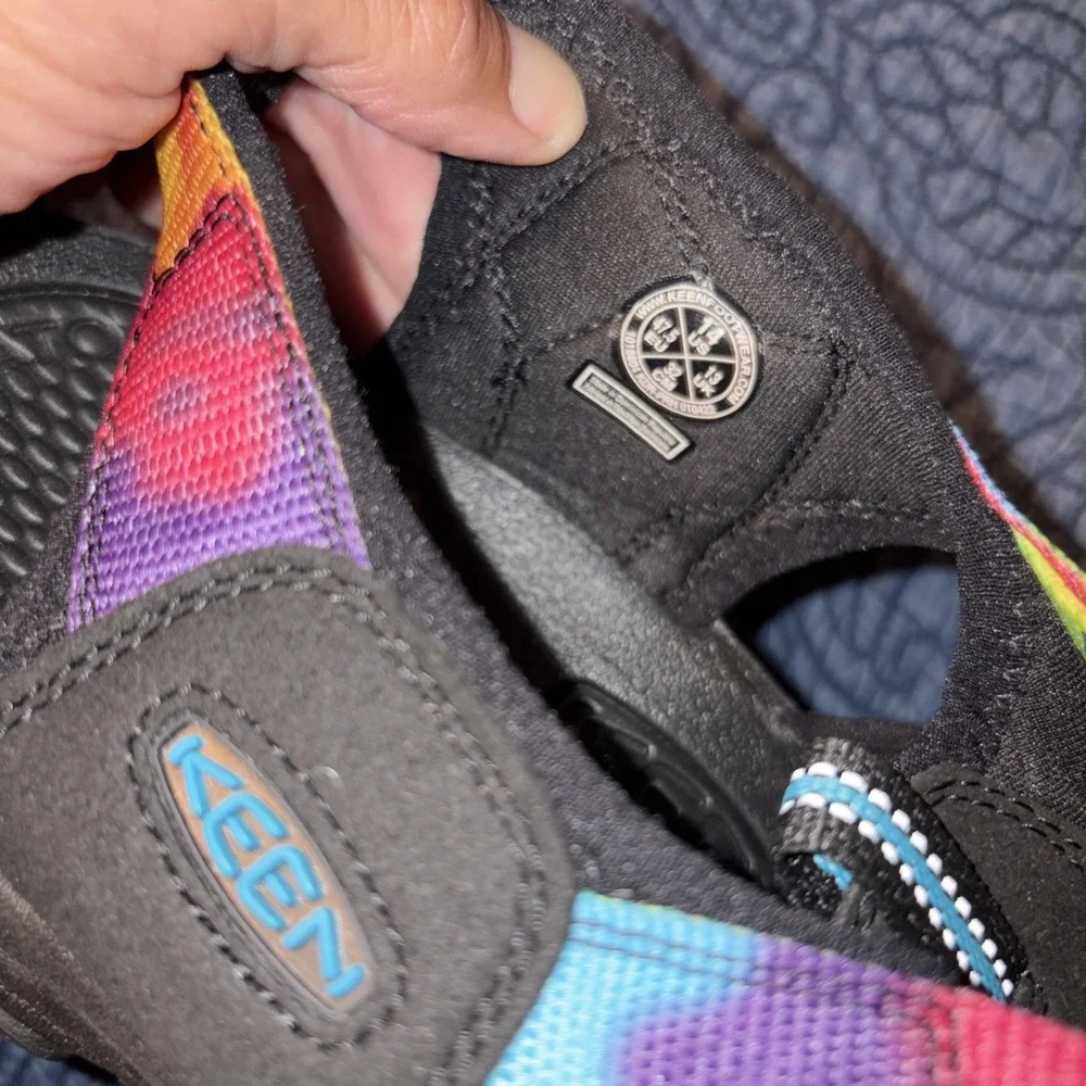 Keen Newport Retro Sandal Men's 14 Multi Tie Dye Hiking Outdoor Trail Water Shoe